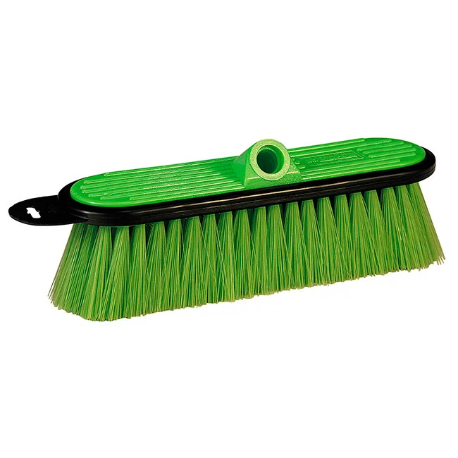 0404 – MR. LONGARM Car Wash Brush, 10 Inch Brush Width With Threaded Hole Without Handle Green/ Very Soft Polyester F...